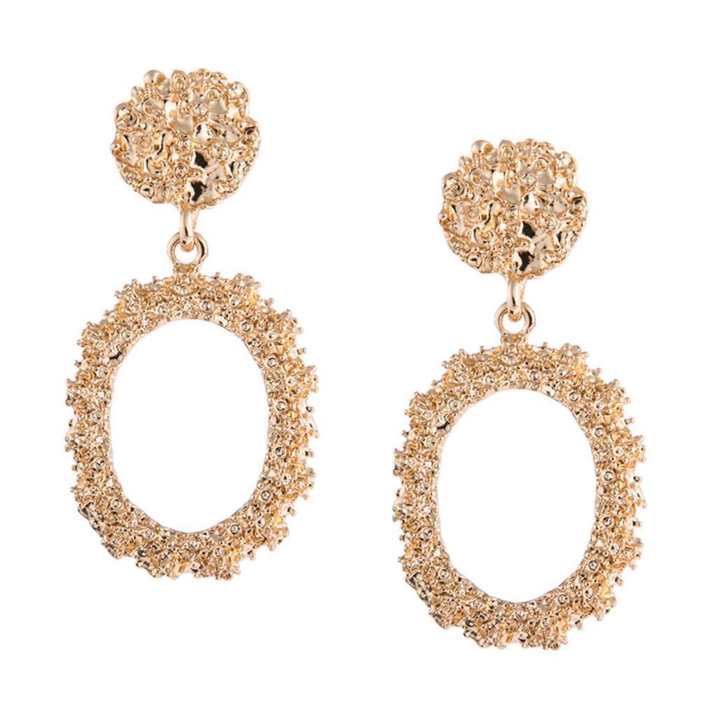 Dangle Earrings Metal Drop Earrings Bohemian Hoop Earrings Jewelry Golden