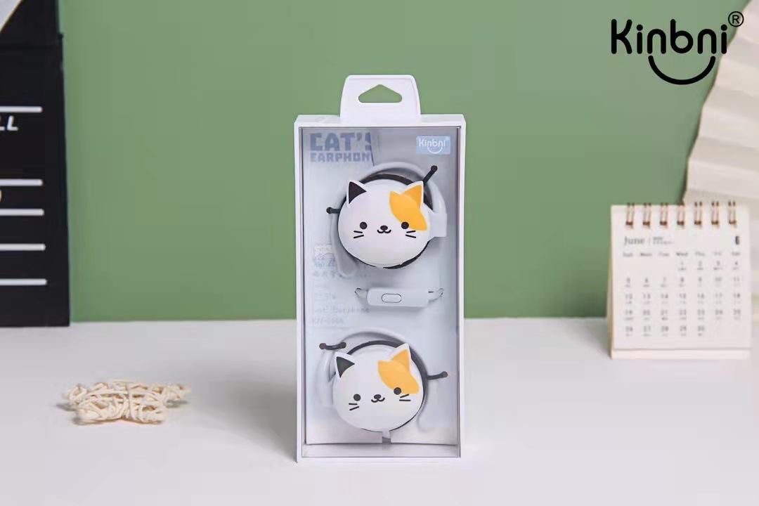 Phong cách mới nhất nút tai treo KN-3064 sáng tạo mới hoạt hình dễ thương điều khiển dây tai nghe nhạc có dây với cáp tai nghe đánh dấu