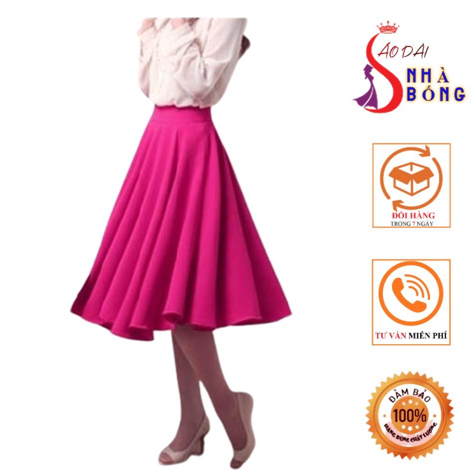 Chân váy áo dài màu hồng sen - CV05