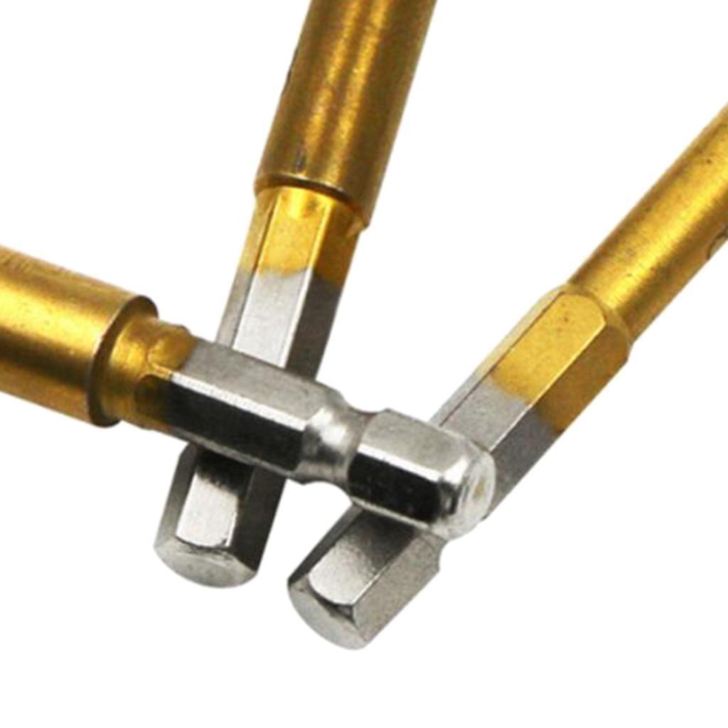 HSS Countersink Drill Bit 90 Degree 5 Flute Chamfer Tool Countersinking Bits Hole Cutter Chamfering Drill Bit 1/4" Hex Shank Wood Drilling Bits