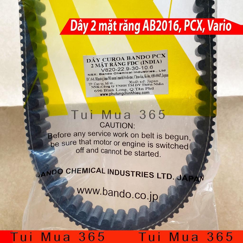 Dây curoa Bando 2 mặt răng FDC Honda Air Blade 125cc 2016, PCX 2018, Vario 2016