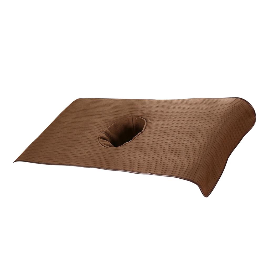 2X  Massage SPA Treatment Bed Cover Sheet With Breath Hole Brown