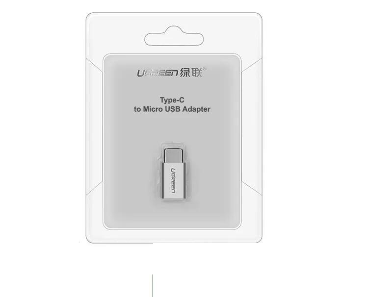 Ugreen UG20854US189TK Màu Trắng Đầu chuyển đổi TYPE C sang MICRO USB vỏ nhôm cao cấp - HÀNG CHÍNH HÃNG