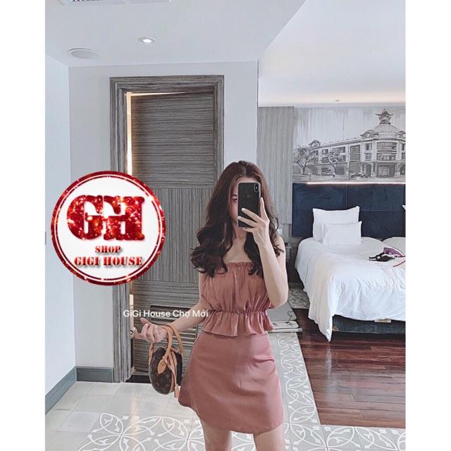 Sét Áo Hai Dây Và Chân Váy|Set áo 2S.