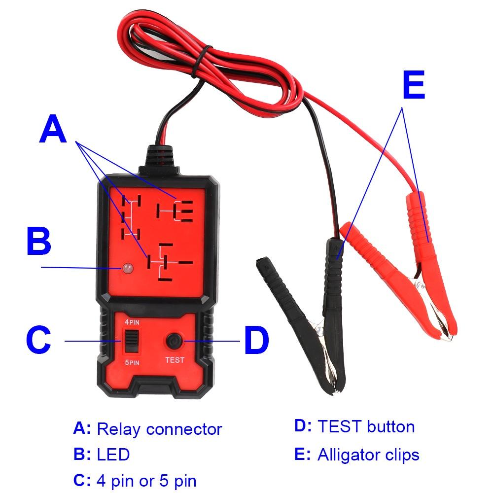 Rơ le kiểm tra ắc quy xe hơi 12V có đèn LED
