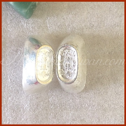 Thỏi Vàng, Bạc không chữ chiêu lộc thờ cúng