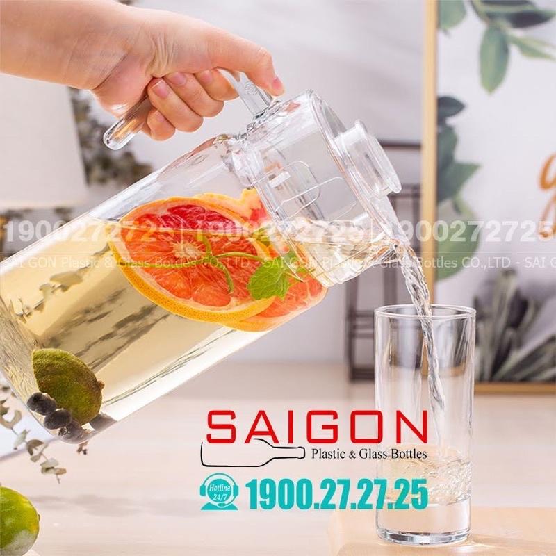 Bình Thủy Tinh xoáy 1800ml