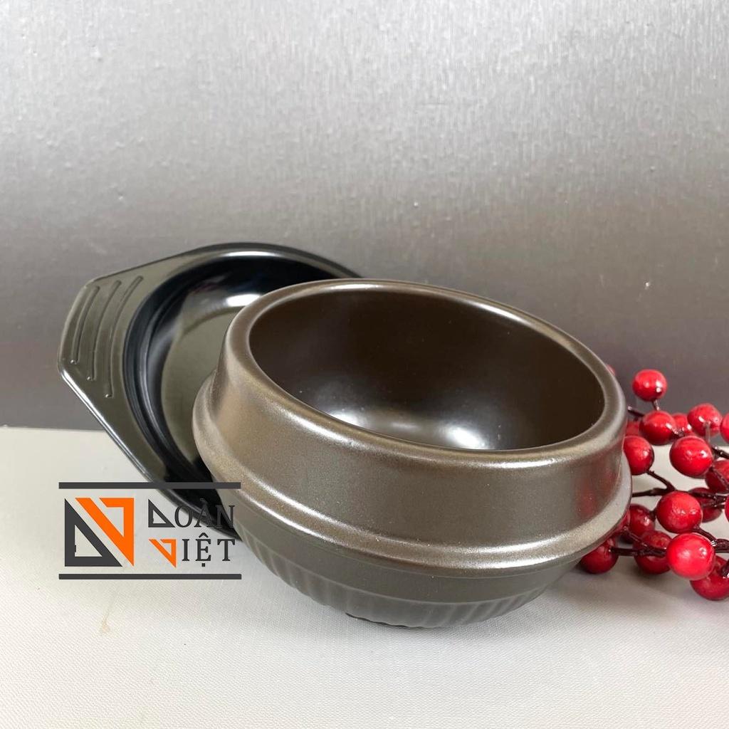 [TẶNG KÈM ĐẾ LÓT] NỒI KHO QUẸT, THỐ CƠM TRỘN HÀN QUỐC, CANH HẦM , CƠM NIÊU 12cm - Gốm sứ cao cấp, kiểu dáng sang trọng. đồ gia dụng nhà bếp pha chế làm bánh nguyên liệu