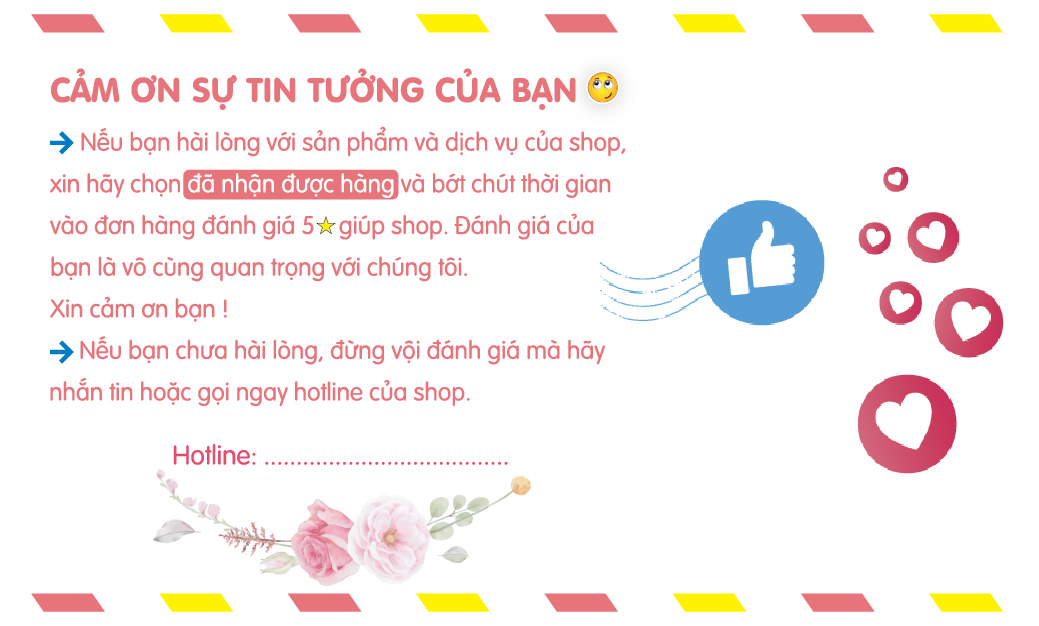 500 Thẻ Cảm Ơn Cho Shop - Mẫu 7 - Màu Trắng Mèo Cute