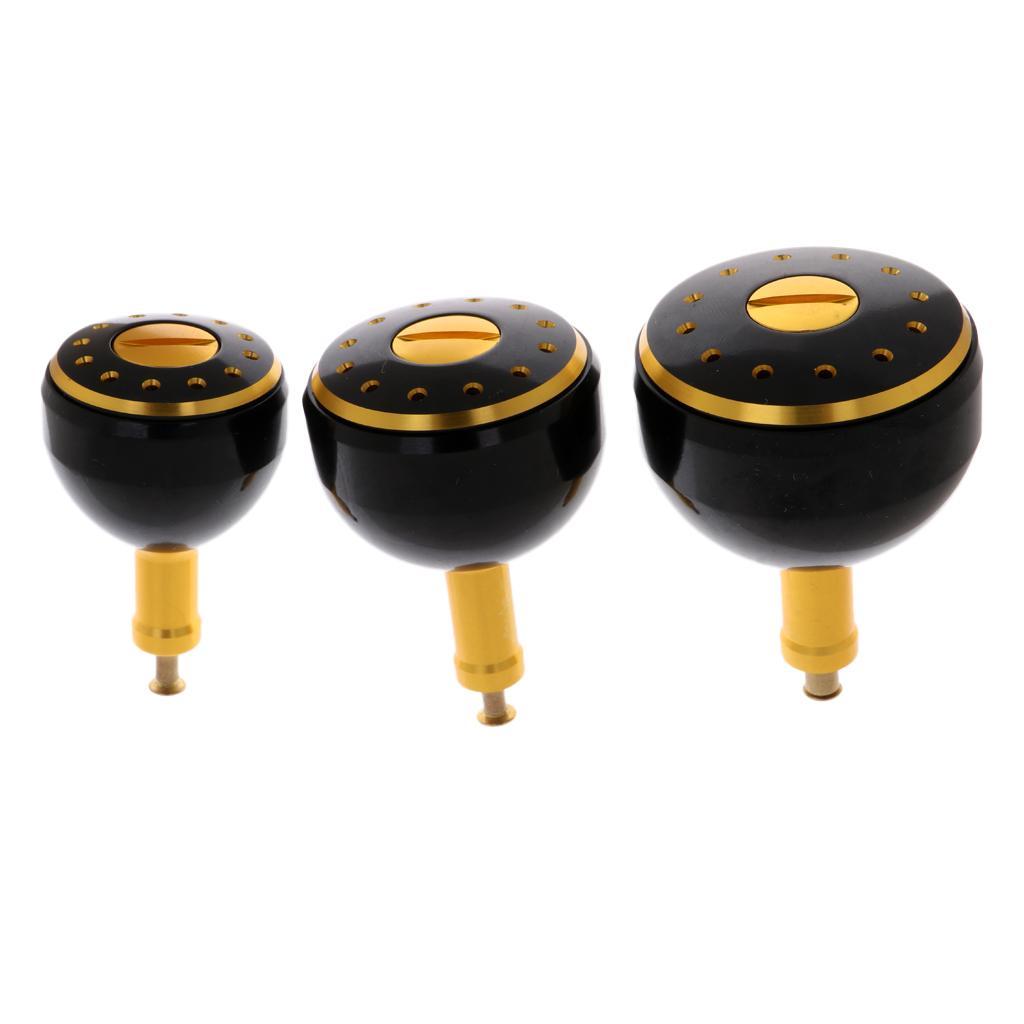 3pcs Fishing Reel Handle Knob Power Knob Handle Grip Gear Accessories S M L Suit for Saltwater/Freshwater Use