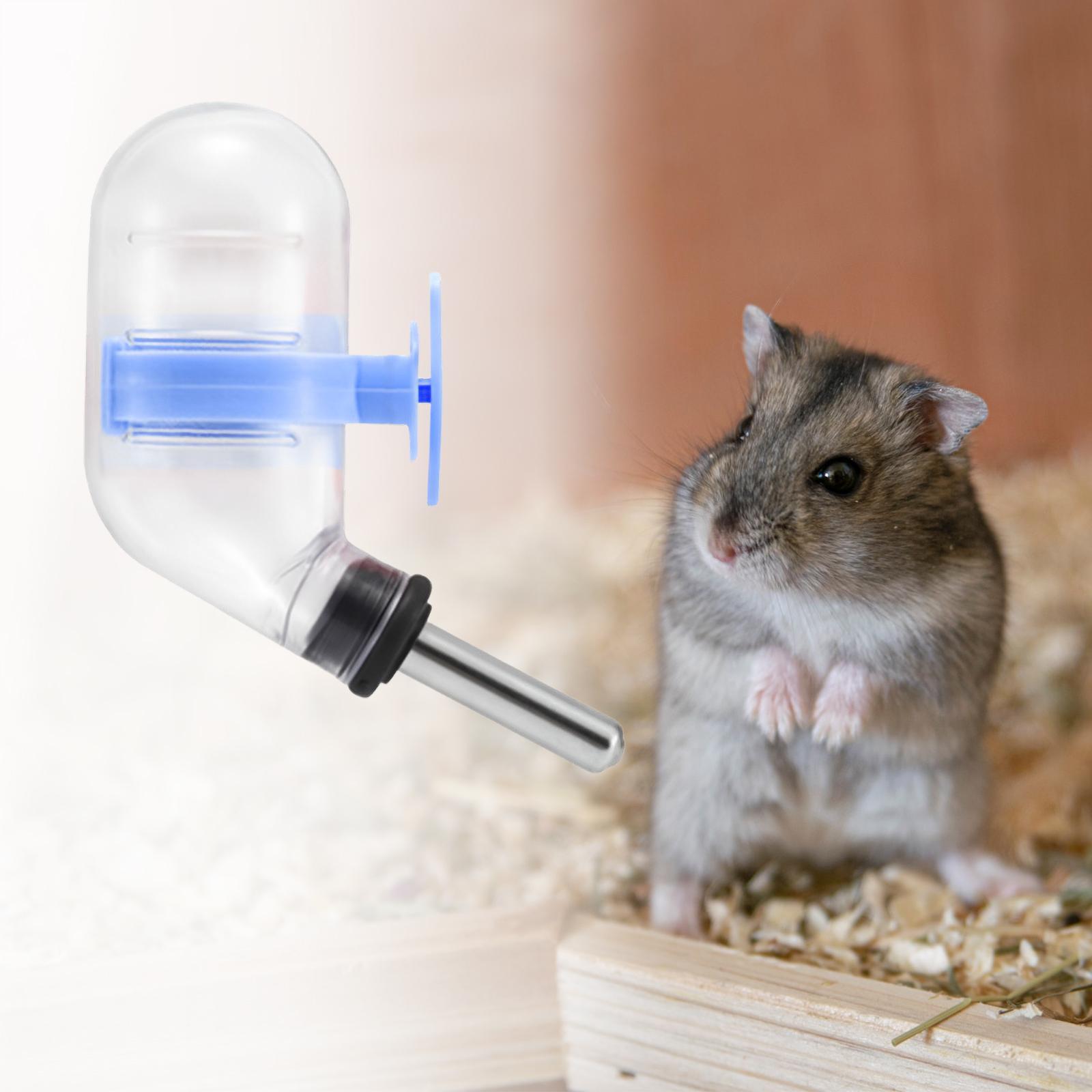 Hamster Water Drinking Bottle Hamster Dispenser Bottle Cage Hanging Small Pet Water Bottle No Drip Fountain for Guinea Pigs Bunny Parrot
