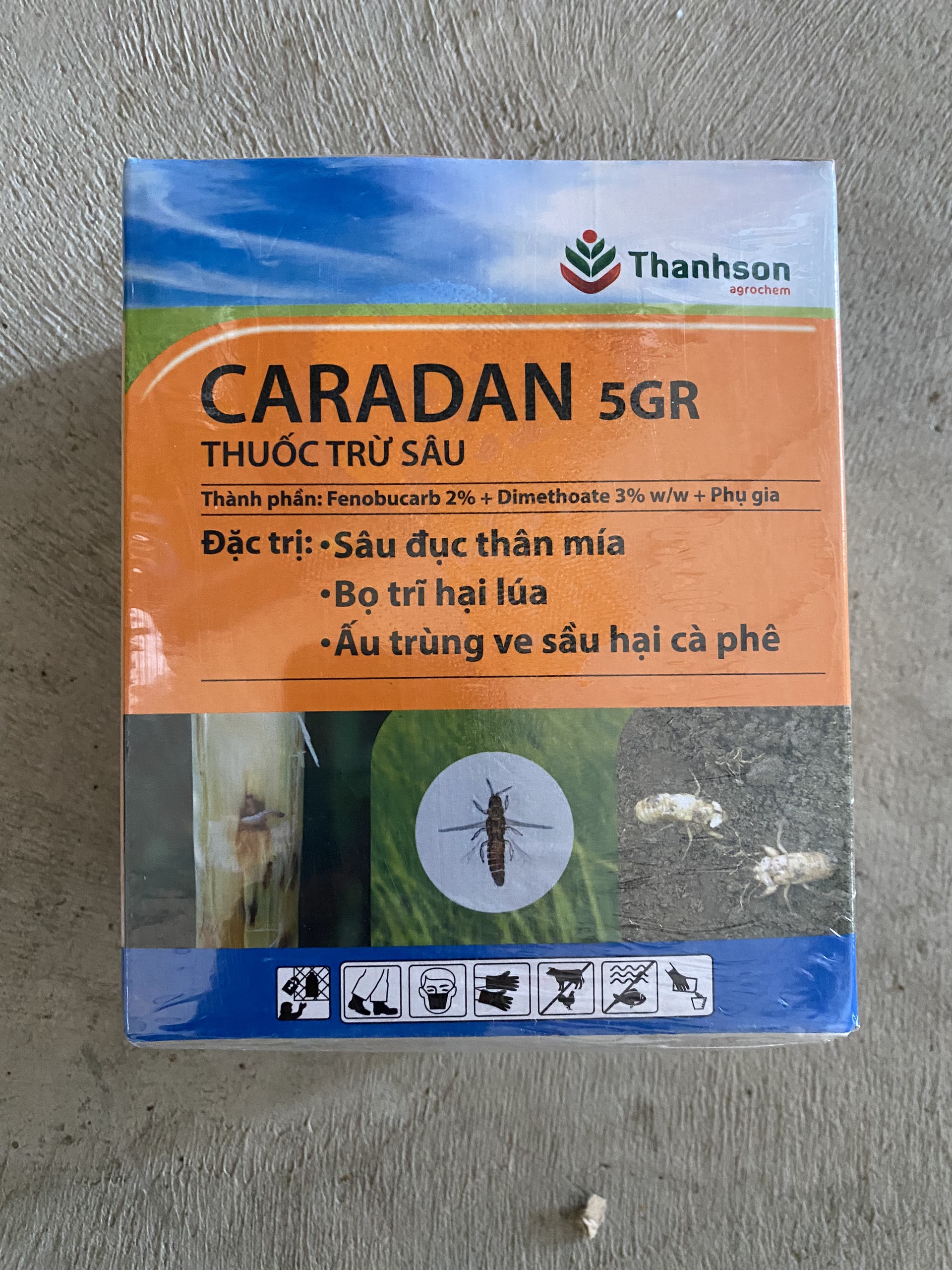 Thuốc Trị Đuông Dừa, Sùng Đất, Trừ Sâu Đục Thân Dạng Hạt Caradan 5GR Thuốc Rải Gốc Thanh Sơn