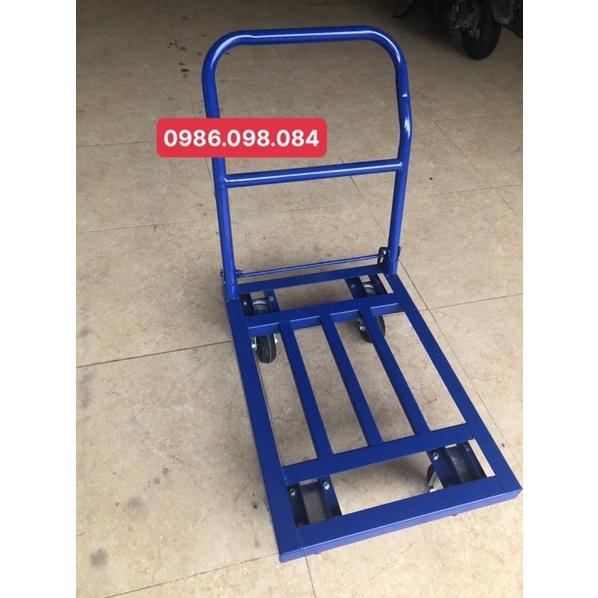 Xe đẩy hàng, xe kéo hàng 4 bánh có thể gập gọn, kích thước 60*90 tải trọng 300kg