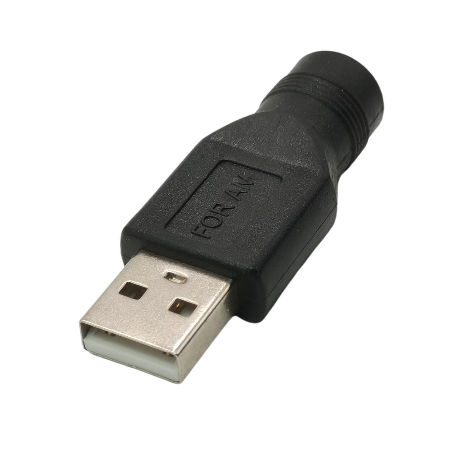 Đầu nối 1PCS DC 5.5*2.1/5.5x2.1mm Jack Jack sang USB 2.0 FLUG DC POWER MALE TO FLUGN INTER