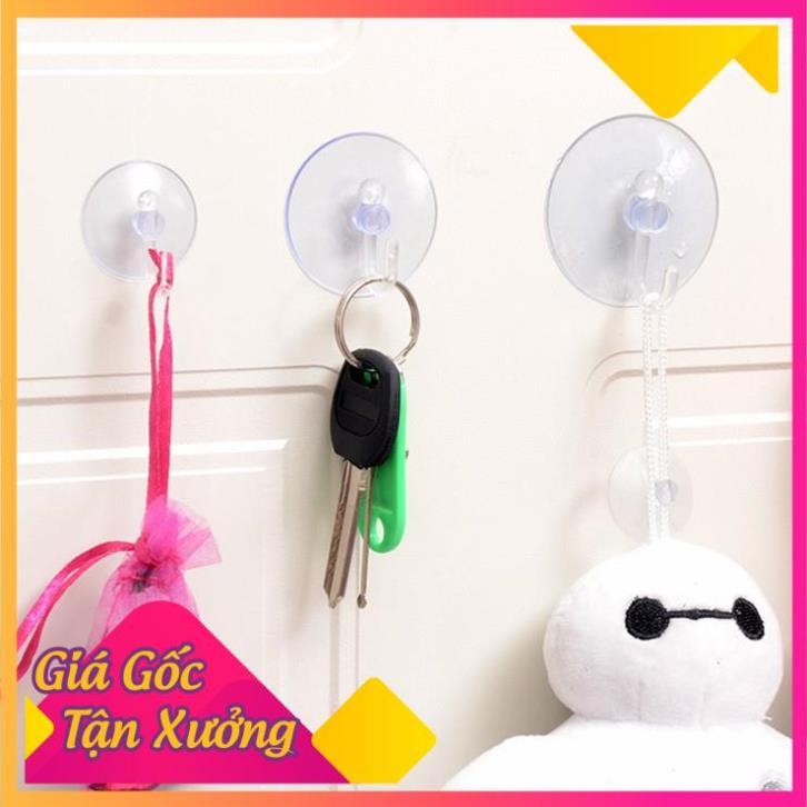 Combo 10 Móc Hít Chân Không Trong Suốt Size 3Cm TP'S