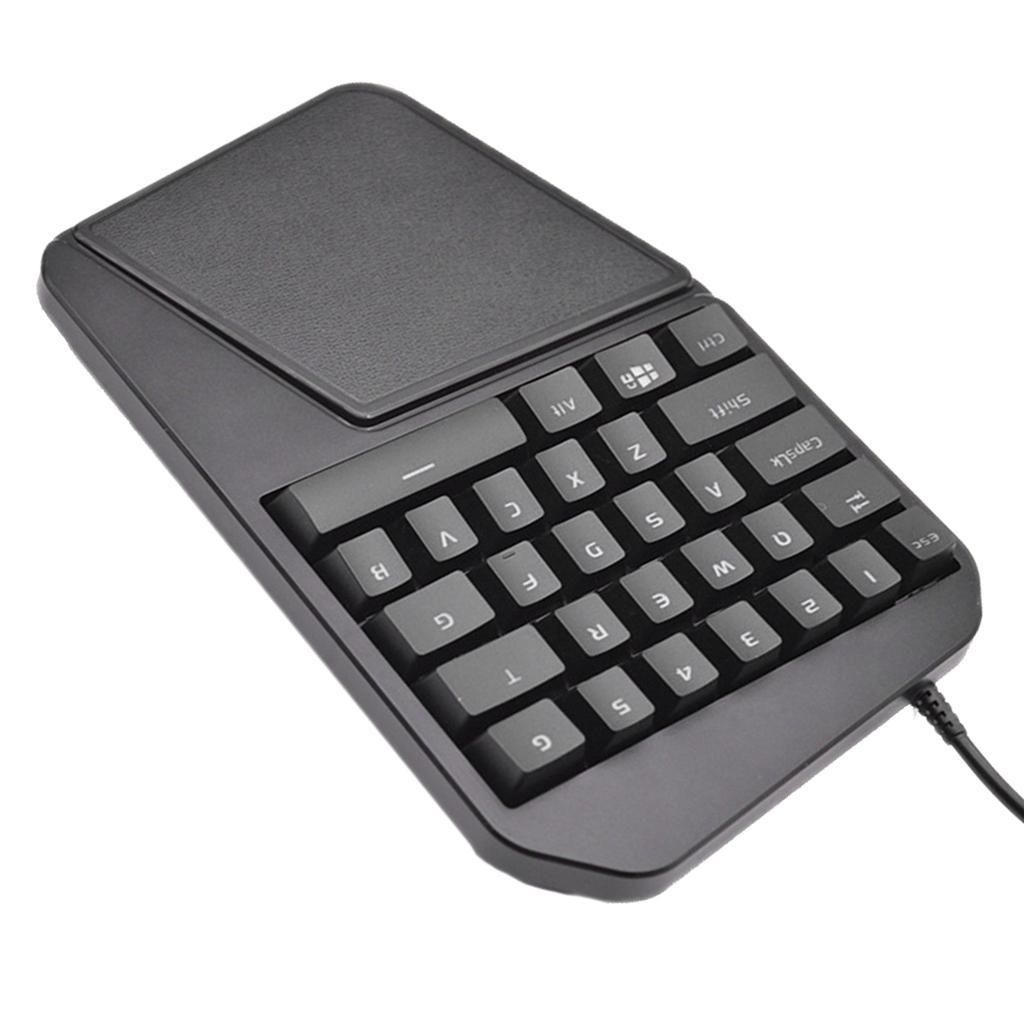 RGB Backlight Gaming Keyboard 29 Keys Left Hand Mechanical Keyboard
