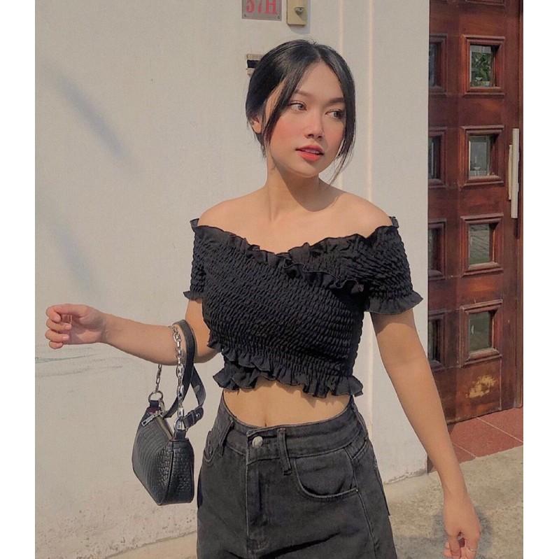 áo nhún bẹt vai