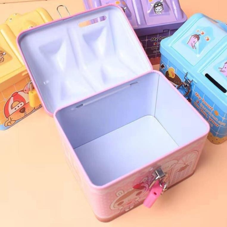 Két đựng tiền hình ngôi nhà, Két sắt mini tiết kiệm tiền ô tô, hổ, elsa (LA2432)