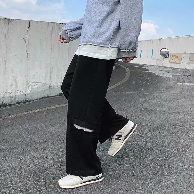 Quần dài ống rộng phong cách thời trang Hàn M-2Xl