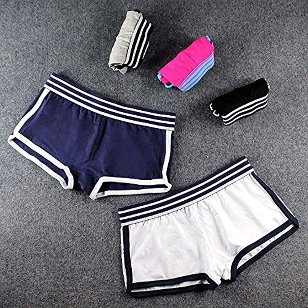 Ectusamat Đồ Lót Nữ Quần Nữ Quần Short Túi Hộp Quần Boxer Cotton Dày Thấp Biên Giới Quần Short Thể Thao Thoáng Khí