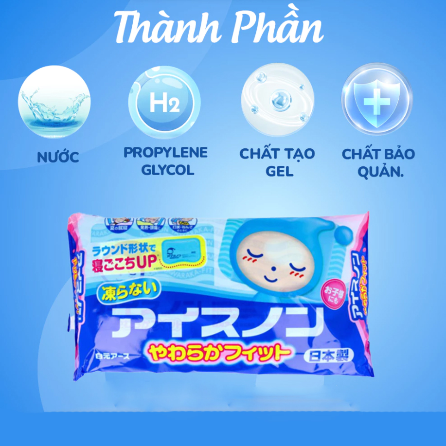 Gối lạnh Hakugen Earth Nhật Bản Làm Mát 3-6 Tiếng Giúp Ngủ Ngon Thư Giãn