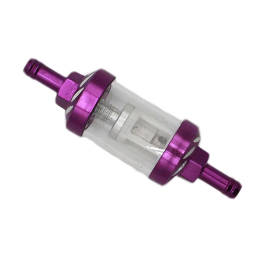 CNC Universal Scooter Dirt Pit Bike Go Kart 8 Mm 5/16 "Bộ Lọc Nhiên Liệu Màu Tím