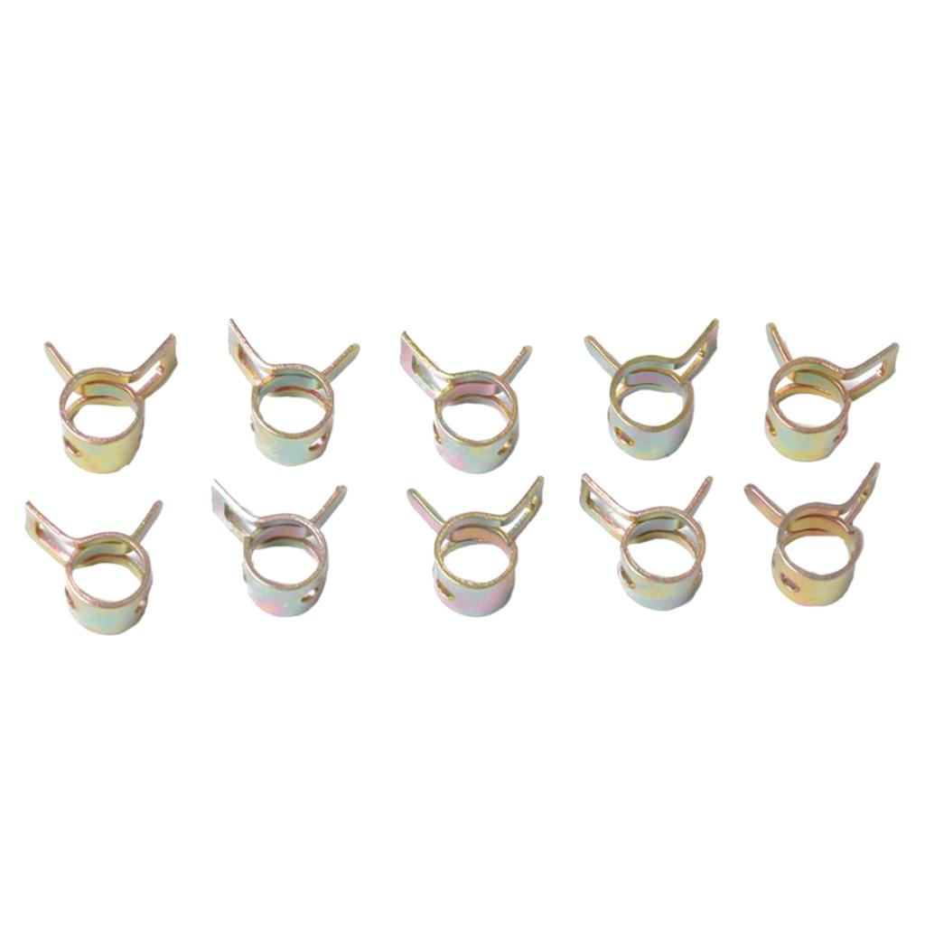 10x Spring Clip Tube Pipe Air Tube Clamp Fuel Line Silicone Vacuum Hose 18mm