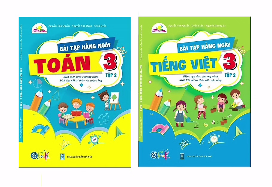 Sách Combo Bài Tập Hằng Ngày Toán, Tiếng Việt Lớp 3  tập 2- Kết Nối Tri Thức Với Cuộc Sống