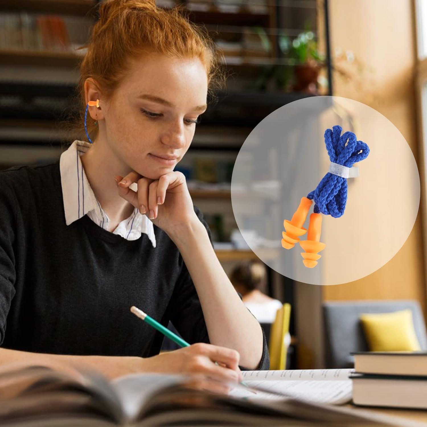 15 Cặp Nút Tai Ngủ, Nút Tai Silicon Nút Tai Bảo Vệ Thính Giác Có Thể Tái Sử Dụng Nút Tai Silicon Có Dây, Nút Tai Ngủ Cho Nơi Làm Việc Học Tập Nơi Ồn