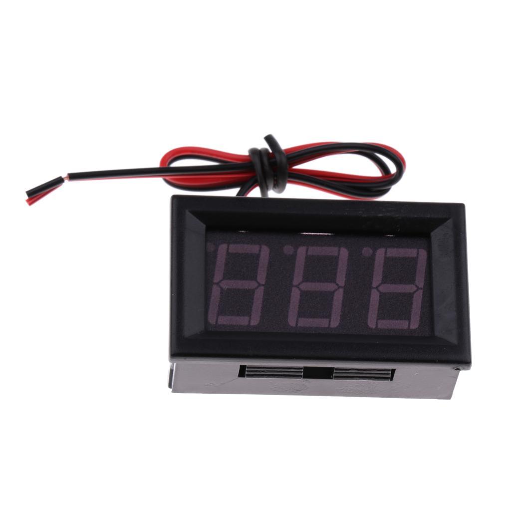 3Pcs DC 4.5V To 30V Voltage Meter LED Digital Panel Display Voltmeter