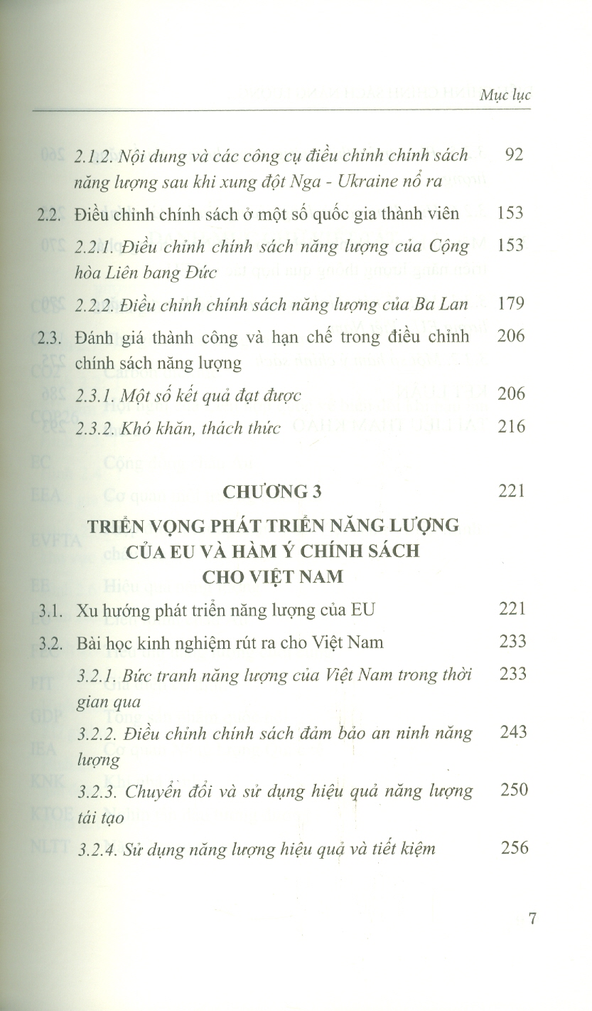 Điều Chỉnh Chính Sách Năng Lượng Của Liên Minh Châu Âu Trong Bối Cảnh Xung Đột Nga - Ukraine (Sách Chuyên Khảo)