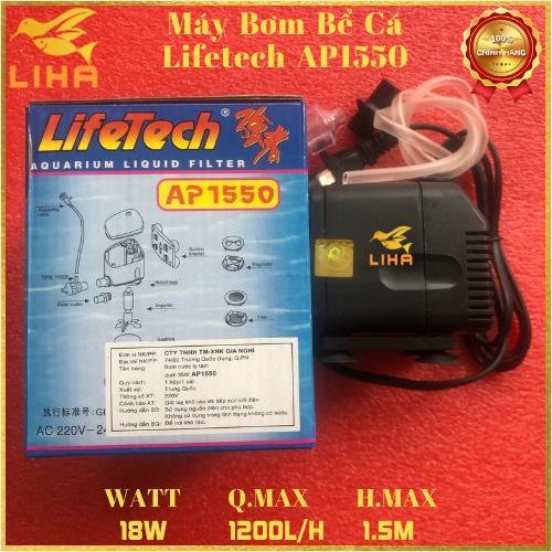 Máy Bơm Nước Lifetech AP1550 (18W - 1200L/H - 1.5M) - Máy Bơm Hồ Cá Cao Cấp