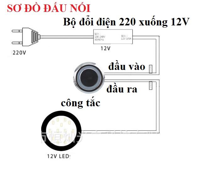 Công tắc cảm biến hồng ngoại 12V 24V công tắc cảm ứng lắp tủ bếp thông minh