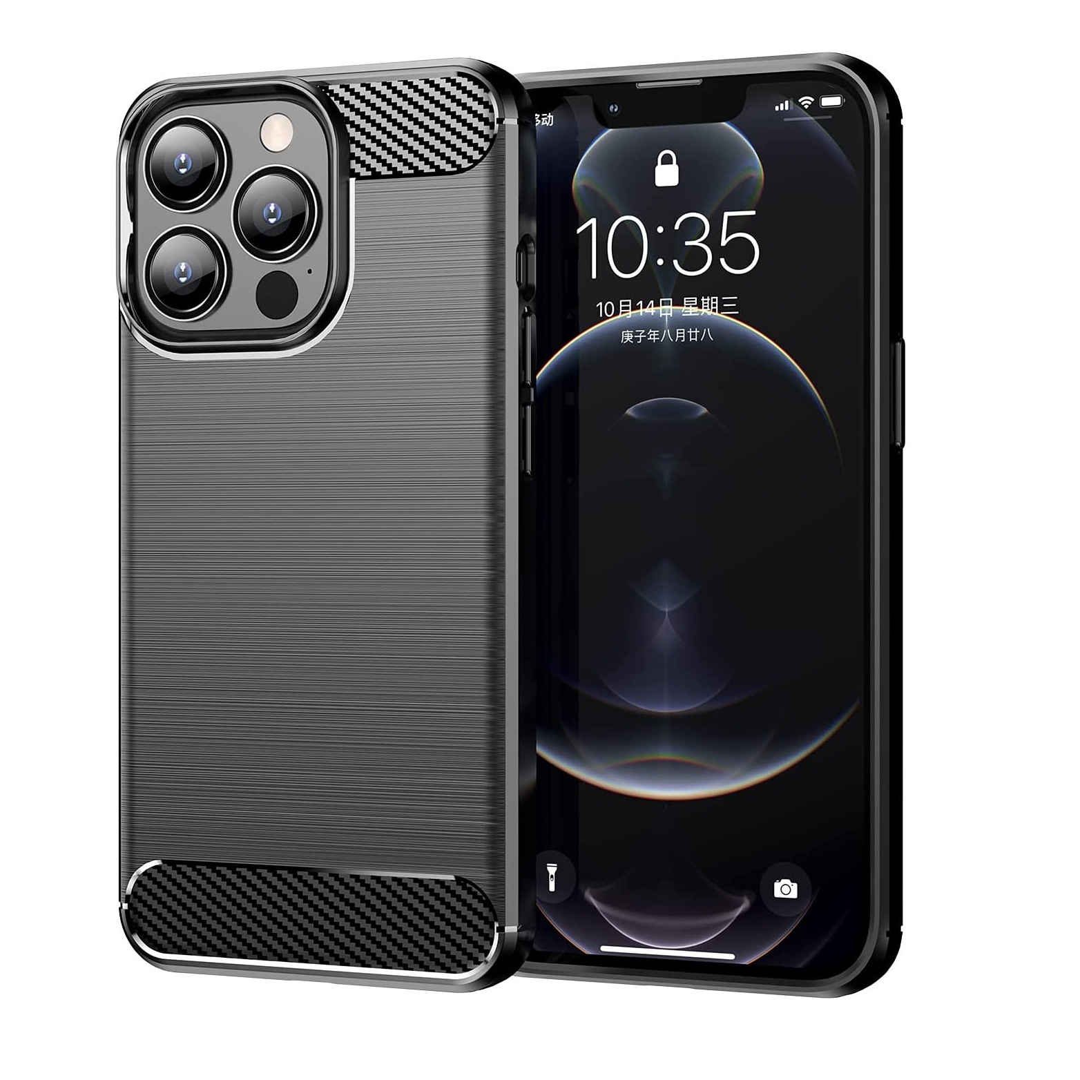 Ốp lưng chống sốc vân kim loại cho iPhone 13 Pro Max hiệu Likgus - Hàng nhập khẩu