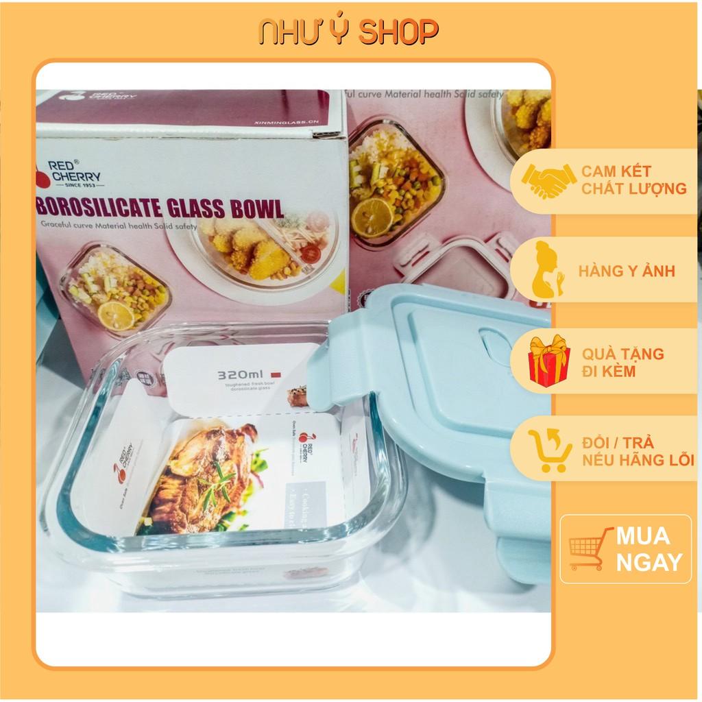 Hộp thủy tinh đựng cơm, thức ăn 1 ngăn - hình vuông, hình tròn