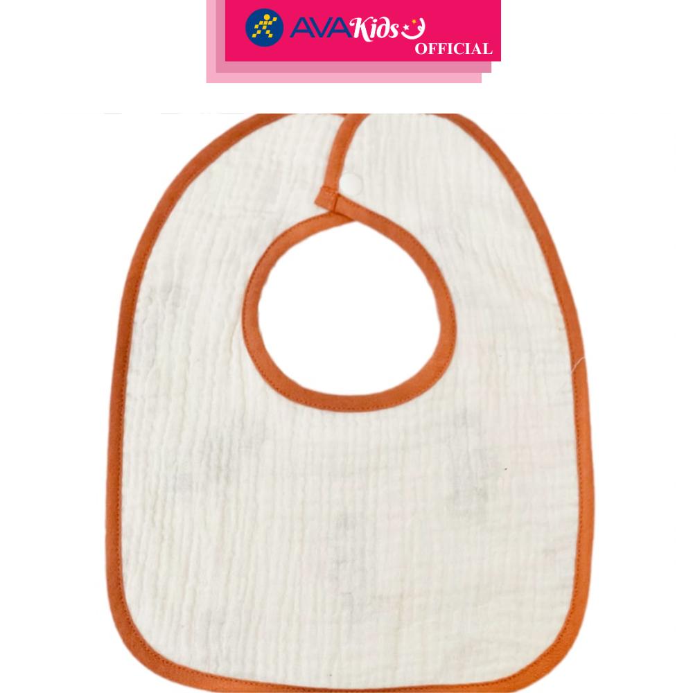 Bộ 2 yếm ăn cho bé hình vuông cotton Bessla (0 - 36 tháng) - Hàng Chính Hãng