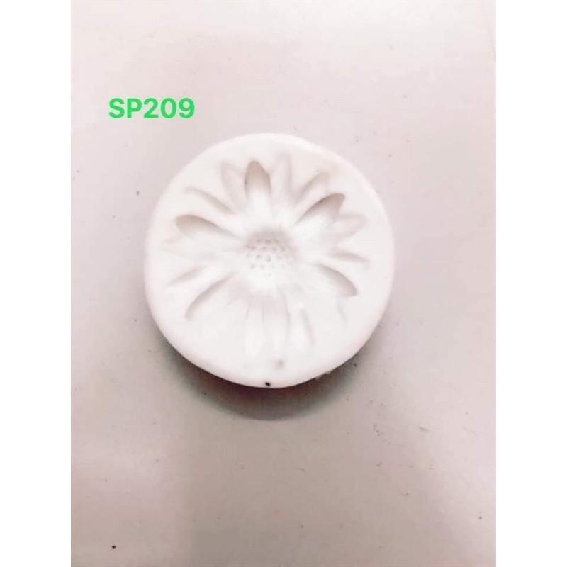 Khuôn silicon cúc 6cm , cúc đơn nhí , cúc 6 bông