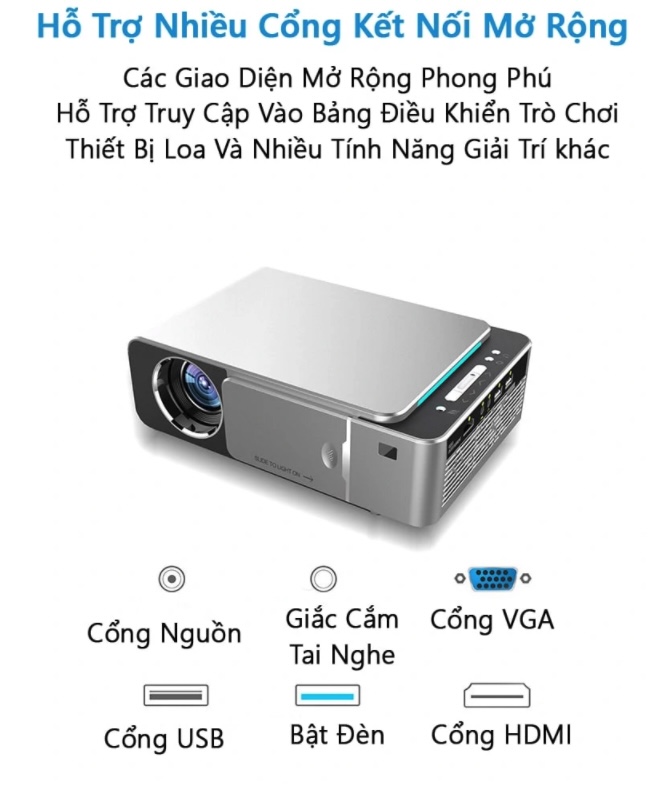 Máy chiếu mini Hệ Điều Hành Android Wifi Thông minh T6