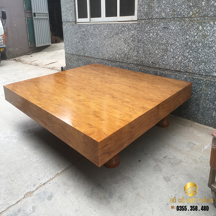 Chiếu ngựa gỗ cẩm vàng nam phi kích thước:2m4x2m2x20