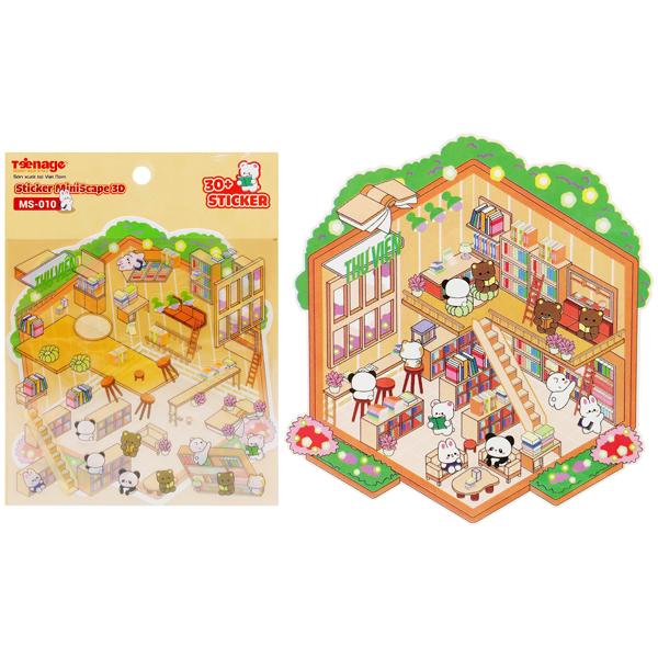 Bộ 30 Sticker MiniScape 3D - Teenage MS-010