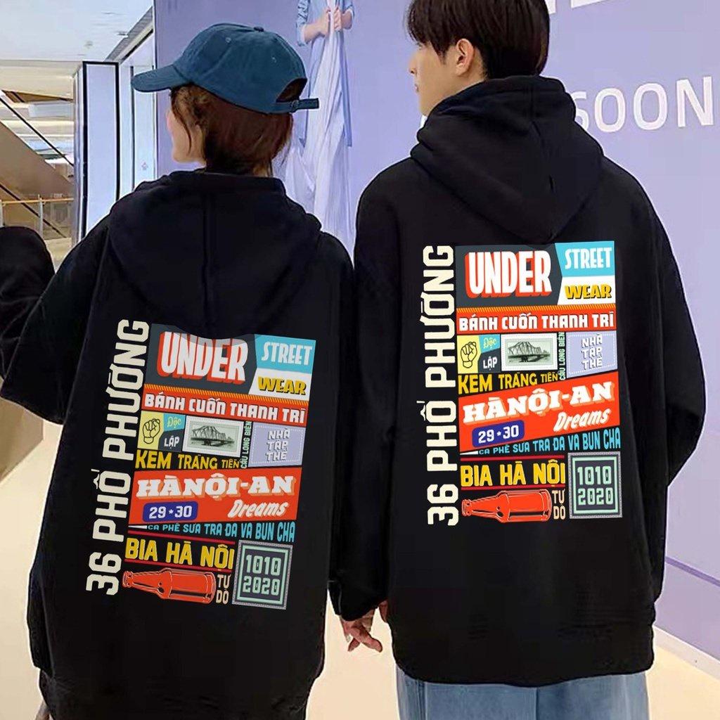 Áo hoodie nữ nỉ ngoại cao cấp PREMIUM unisex form rộng có mũ ulzzang hàn quốc cặp đôi local brand cute zip HÀ NỘI 36 PHỐ