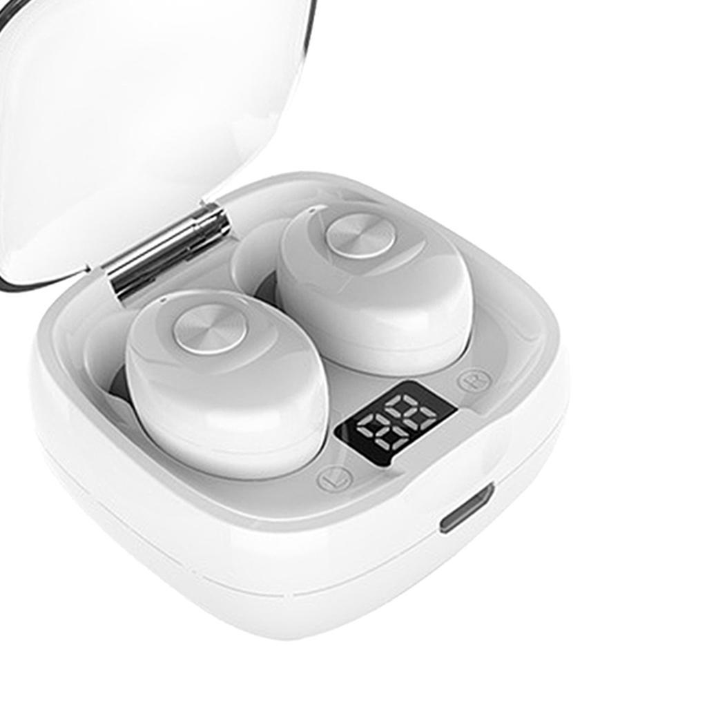 TWS Wireless Bluetooth 5.0 Earphones Touch Control 6D Stereo Earbuds White