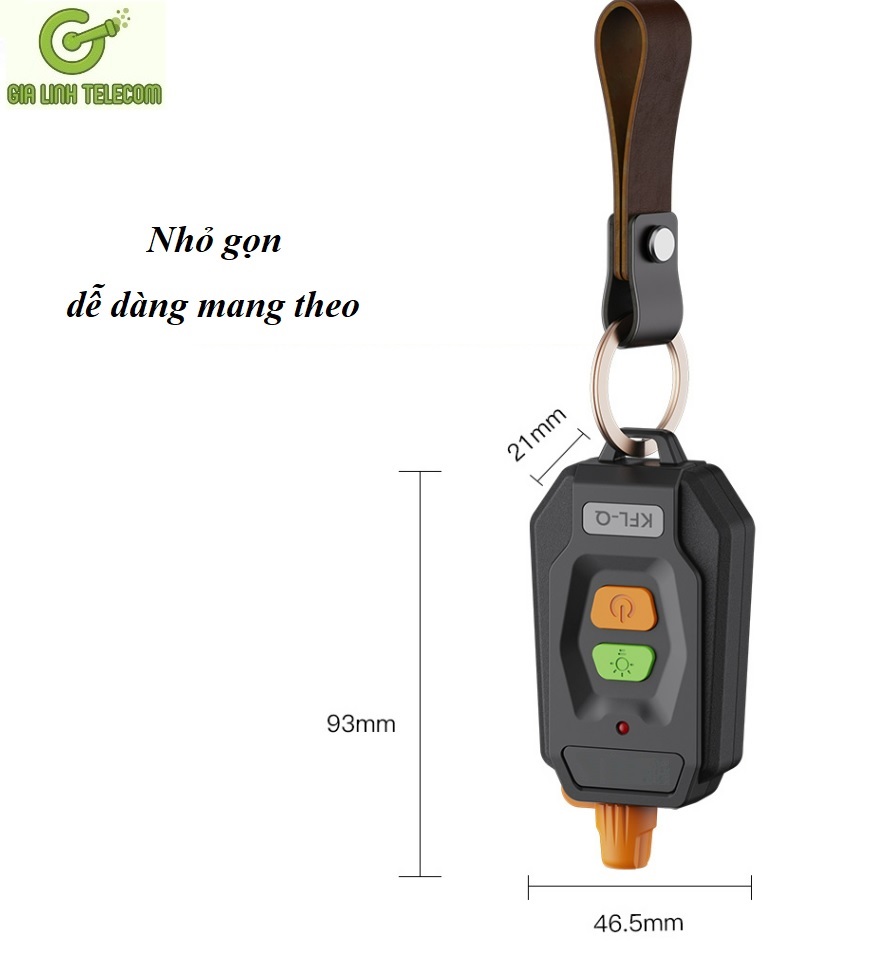 Bút Soi Cáp Quang KFL-Q 10km dạng móc khoá - pin sạc 1000mAh