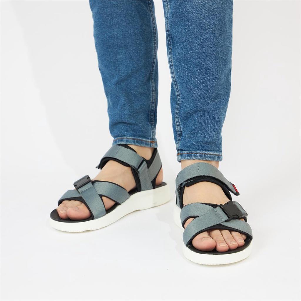 Giày Sandal Nam MWC 7066 - Giày Sandal Nam Quai Chéo Kiểu Dáng Basic Đế Mềm Đi Học, Đi Làm, Đi Chơi