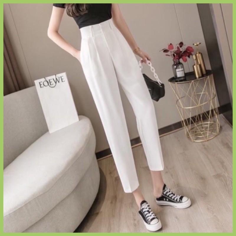 Quần Baggy cạp cao bản to 3 khuy