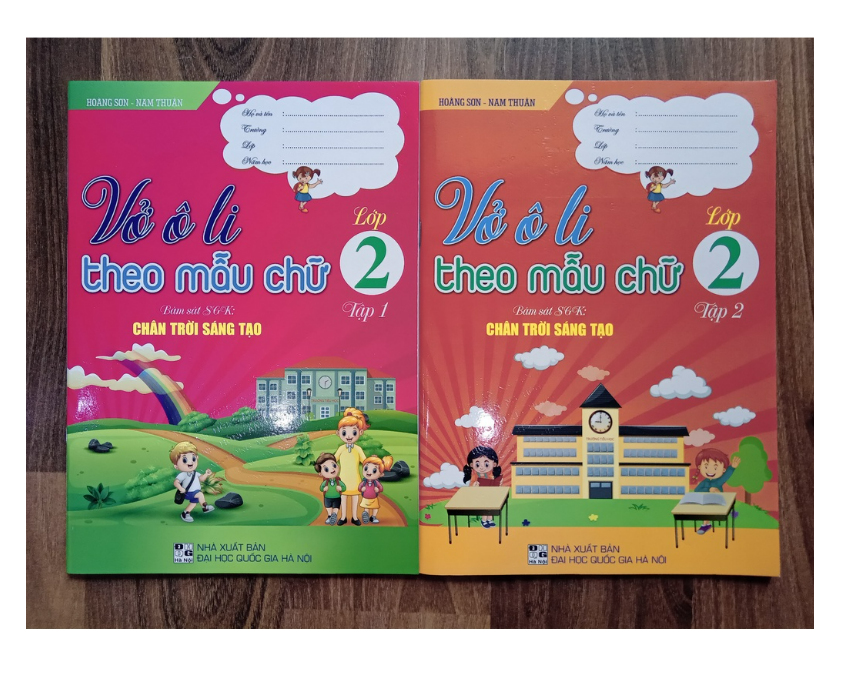 Sách - Combo Vở Ô Li Theo Mẫu Chữ Lớp 2 - Tập 1 + 2
