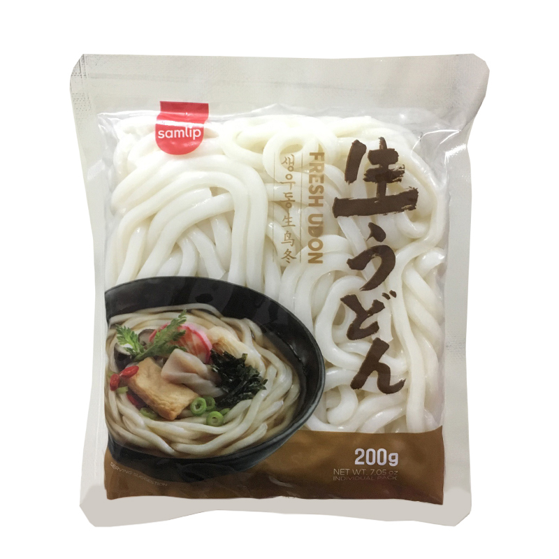 Hình ảnh Bịch 1Kg Mỳ Udon Tươi Samlip Hàn Quốc (Gồm 5 Gói 200 Gram)