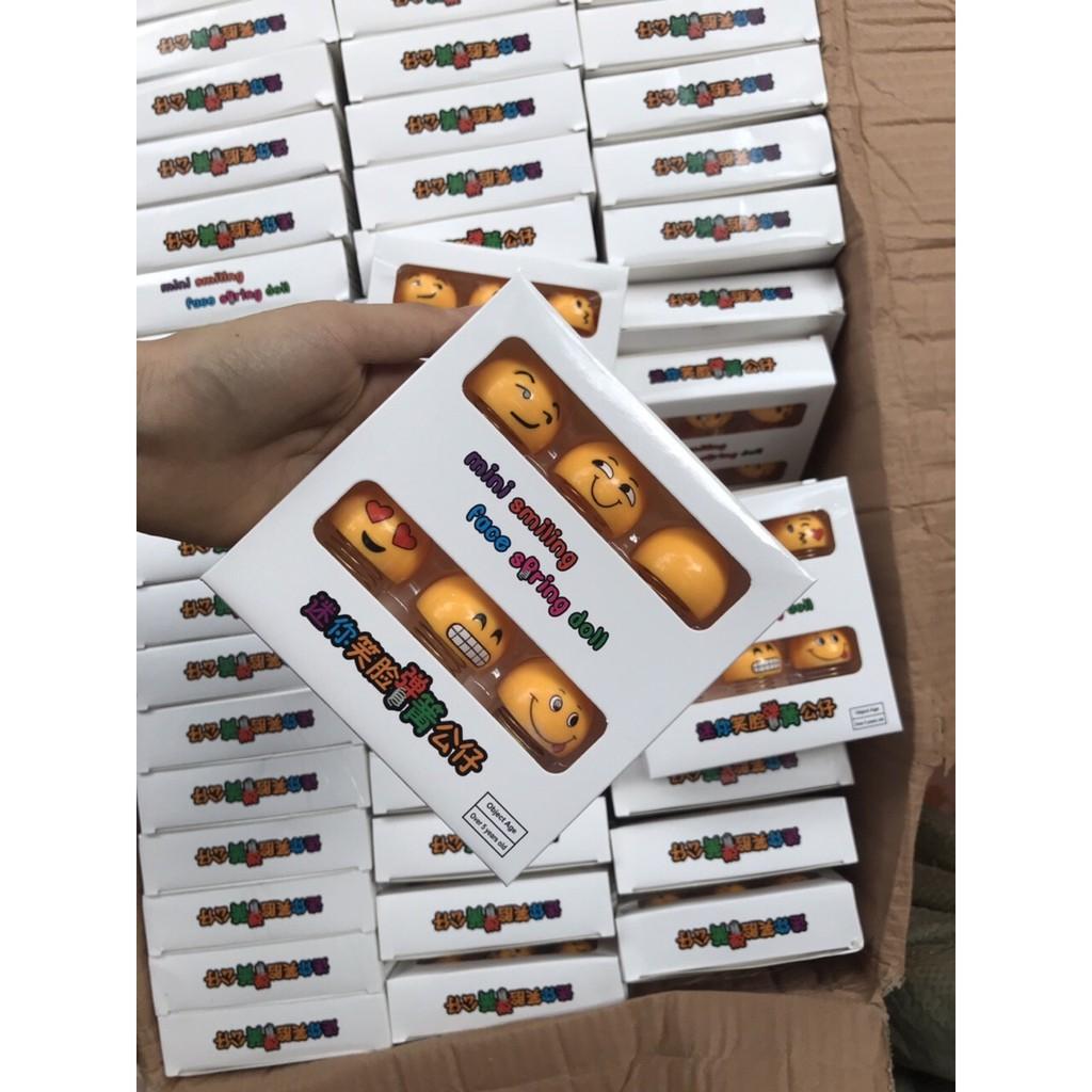 Sale Hộp 6 Emoji lò xo nhún có hộp loại nhỏ Hot
