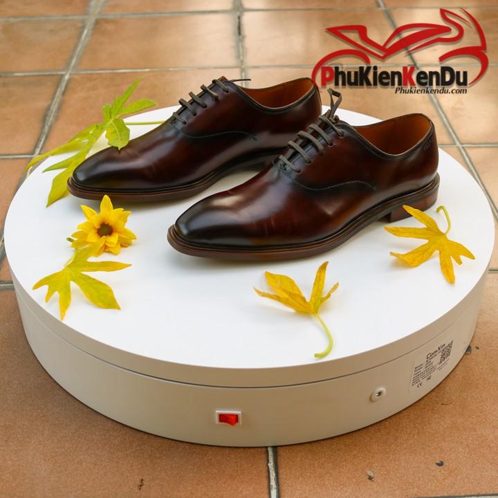 Bàn xoay, đế xoay trưng bày sản phẩm 50cm, tải 200kg, cao cấp có remote tùy chỉnh tốc độ, dùng điện - COMXIM