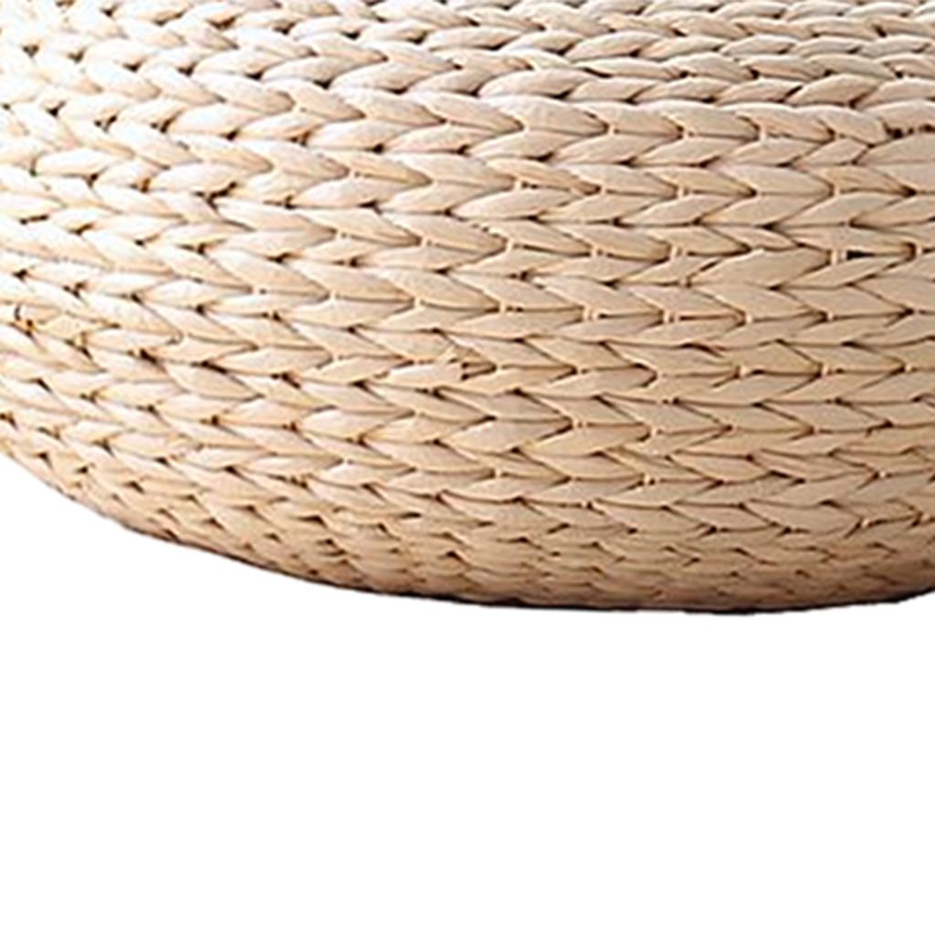 40cm Dia Straw Seat Cushion for Yoga Mat Soft Round Pouf Tatami Cushion Floor Cushion Mat Indoor Outdoor Use